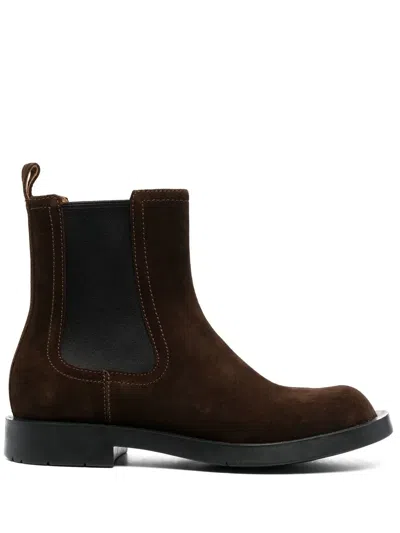 Camper Elasticated Side-panel Detail Boots In Brown