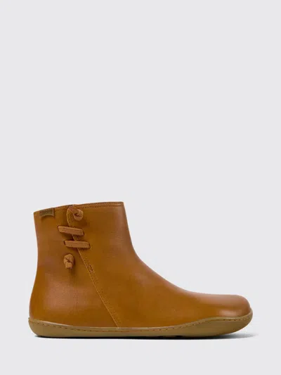 Camper Flat Ankle Boot Woman Color Brown