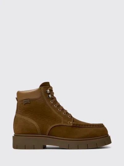 Camper Flat Ankle Boot Woman Color Brown