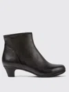 Camper Flat Ankle Boots  Woman Color Black In Black