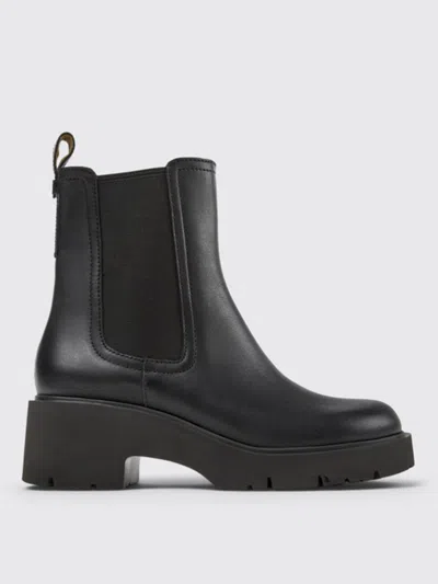 CAMPER FLAT ANKLE BOOTS CAMPER WOMAN COLOR BLACK,F90275002
