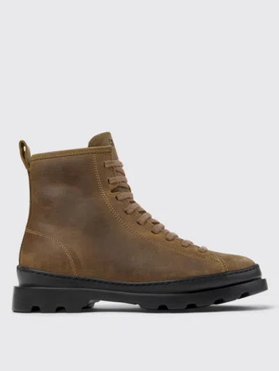 CAMPER FLAT ANKLE BOOTS CAMPER WOMAN COLOR BROWN,G00441032