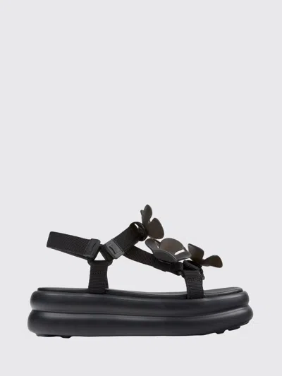 Camper Flat Sandal Woman  In Black