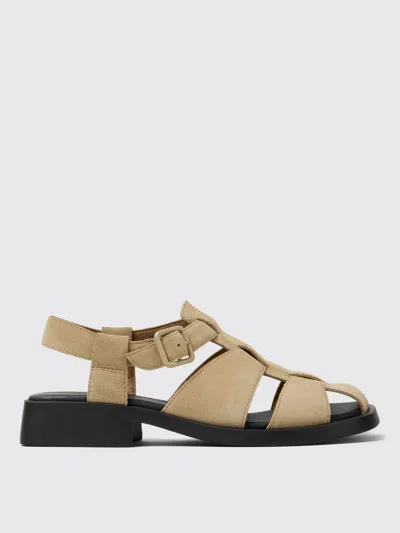Camper Flat Sandals  Woman Color Beige