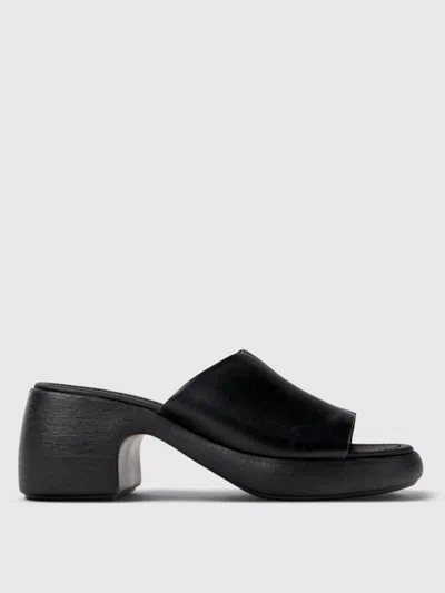 Camper Thelma Platform Slide Sandal In Black