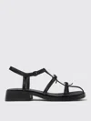 Camper Flat Sandals  Woman Color Black