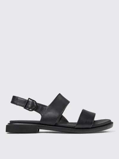 Camper Flat Sandals  Woman Color Black