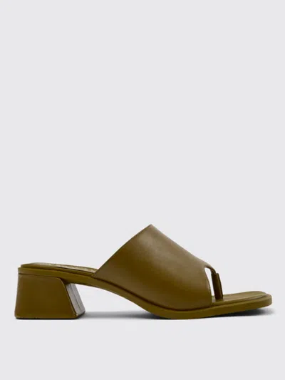Camper Flat Sandals  Woman Color Green