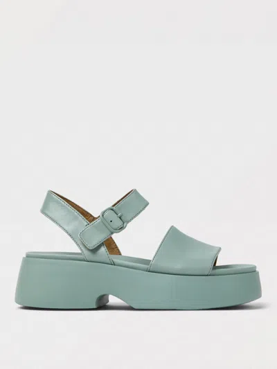 CAMPER FLAT SANDALS CAMPER WOMAN COLOR GREEN,G73013012