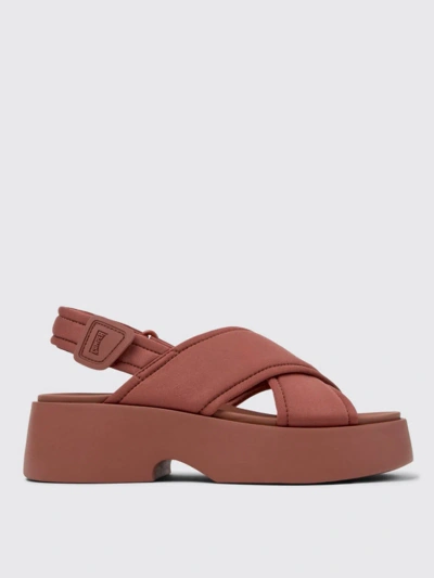 Camper Flat Sandals  Woman Colour Red