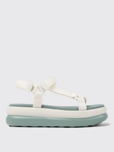 Camper Flat Sandals  Woman Color White
