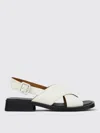 Camper Dana 35mm Leather Sandals In White