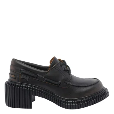 Camper Flat Shoes In Black