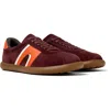 Camper Pelotas Soller Suede Sneakers In Burgundy