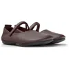 Camper Flat Shoes For Women In Burgundy