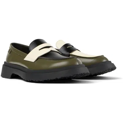 Camper Flat Shoes For Women In Green,black,white