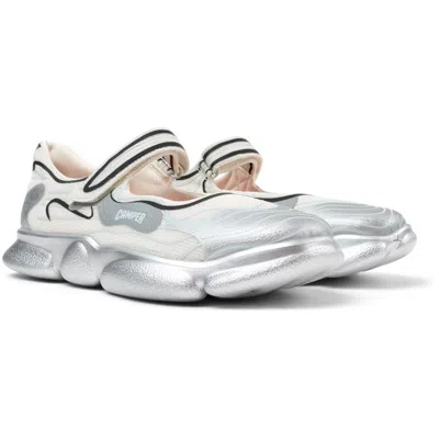 Camper Flat Shoes For Women In White,grey,black