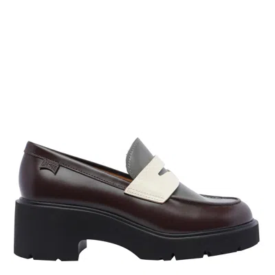 Camper Milah Mismatched Colour-block Loafers In Multicolour