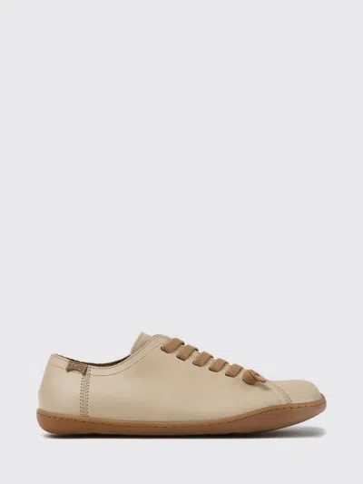 Camper Flat Shoes Woman Color Beige In Multi
