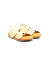 Camper Floral-motif Open-toe Sandals In Yellow