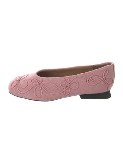 Pre-owned Camper Floral Print Ballet Flats In Pink