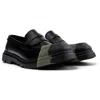 Camper Junction Loafers In Black Leather In Black