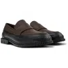 Camper Pix Loafers In Brown Leather In Brown,black