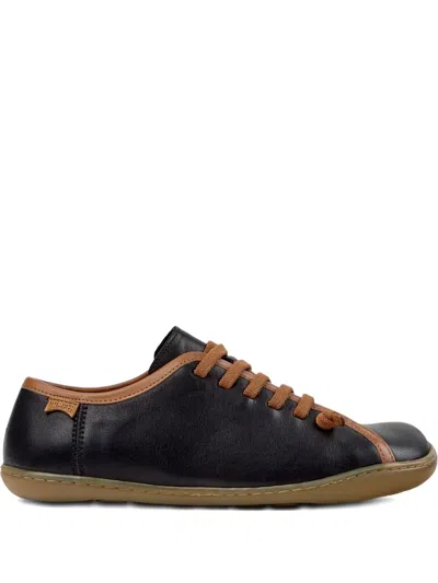 Camper G3d Peu Cami Twins Leather Lace-up Sneakers In Black