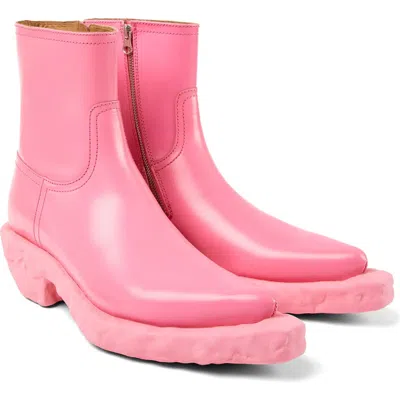 Camper Gender Inclusive Venga Western Boot In Medium Pink