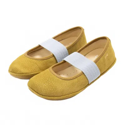 Camper Kids' Girl's Right Ballerina Flats In Brown In Yellow