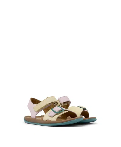 Camper Girls' Bicho Mismatched Leather Sandals - Toddler, Little Kid, Big Kid In Multi
