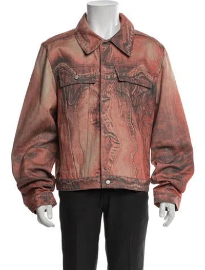 Pre-owned Camper Graphic Print Denim Jacket In Brown