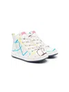Camper Graphic-print Leather Sneakers In White