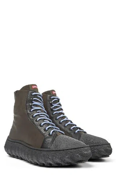 Camper Ground Insulated High Top Sneaker In Green,black,blue