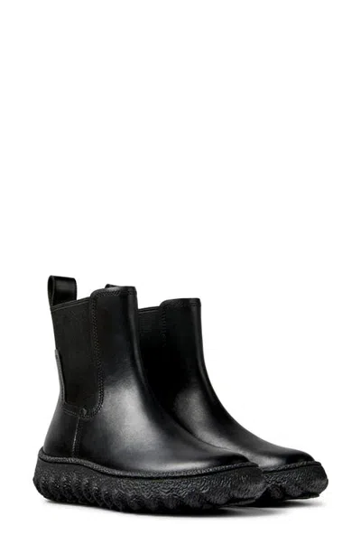 Camper Ground Leather Chelsea Boot In Black