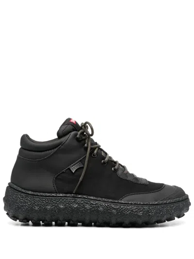 Camper Ground Panelled Sneakers In Black