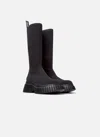 Camper Pix Bcn Ribbed-knit Boots In Black