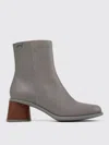 Camper Kiara 60mm Leather Boots In Grau