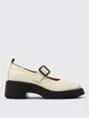 Camper Brutus Buckle-strap Ballerinas In Weiss