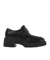 Shop Camper High-heeled Loafers In Black