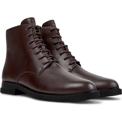 Camper Iman Water Repellent Boot In Burgundy