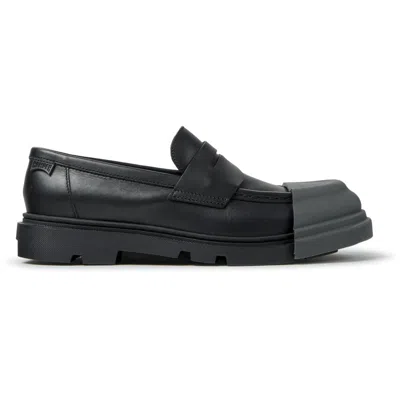Camper Junction Leather Loafers In Black