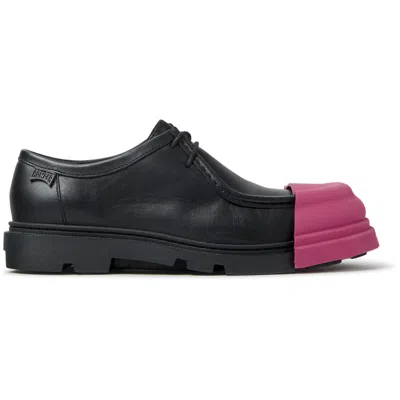 Camper Junction Leather Lderby Shoes In Black