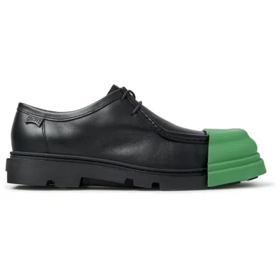 Camper Junction Leather Loafers In Black