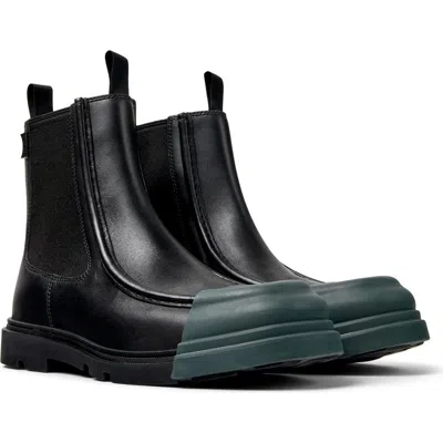 Camper Junction Cap Toe Chelsea Boot In Black