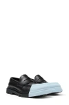 Camper Junction Removable-toecap Loafers In Black