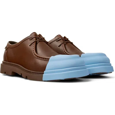 Camper Junction Cap Toe Penny Loafer In Medium Brown