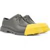 Camper Junction Chukka Shoe In Medium Gray/yellow