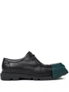 Camper Junction Contrasting-toecap Loafers In Black