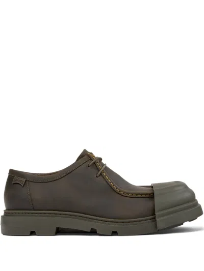 Camper Junction Lace-up Rubber-toe Cap Shoes In Brown